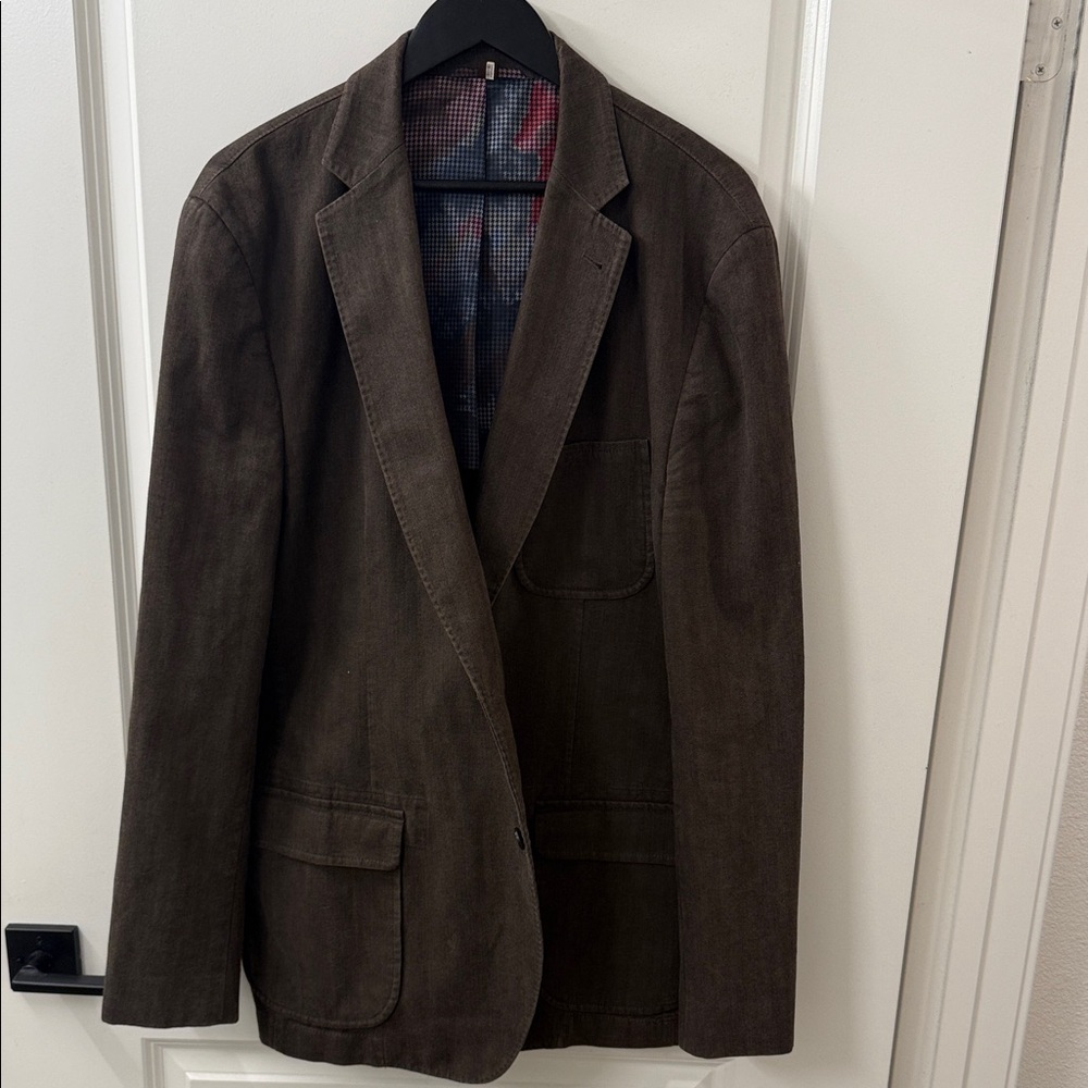 Kroon Sport Coat Jacket Harrison Wash Cotton Blazer Double Vents